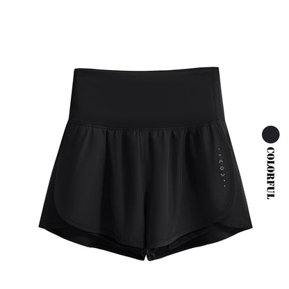 DRUR Damen 2er Yoga Set – Sommer Sport Outfit mit Kurzarm-Top & Running Shorts