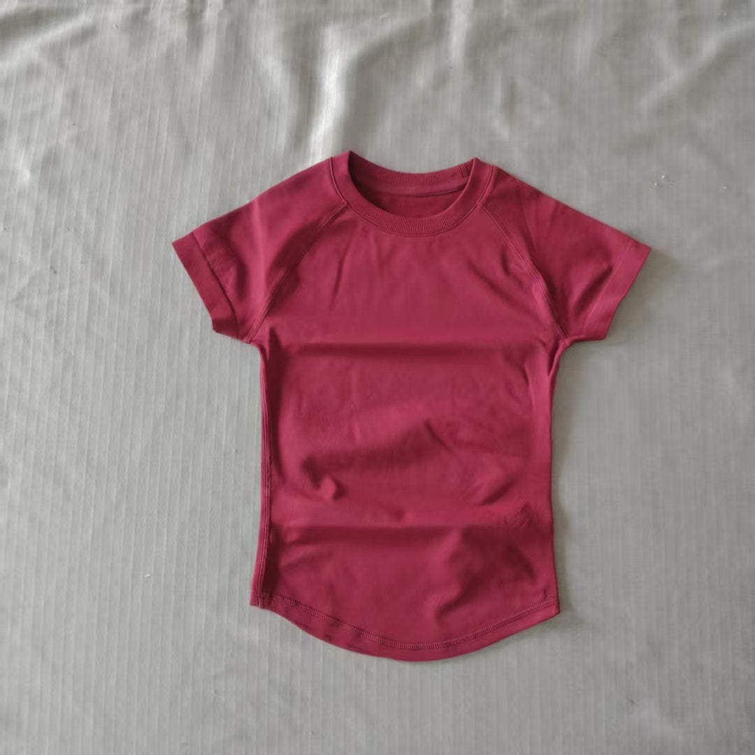 Impact Logo Damen Sport T-Shirt Kurzarm – Atmungsaktiv, Elastisch & Rundhals für Running, Fitness & Yoga