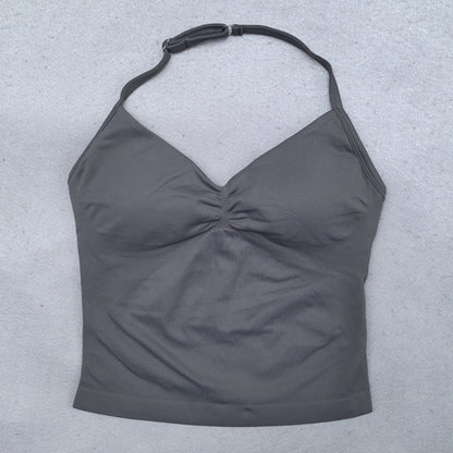 Damen Yoga Set – Backless Top & Shorts (2-teilig) für Fitness & Gym