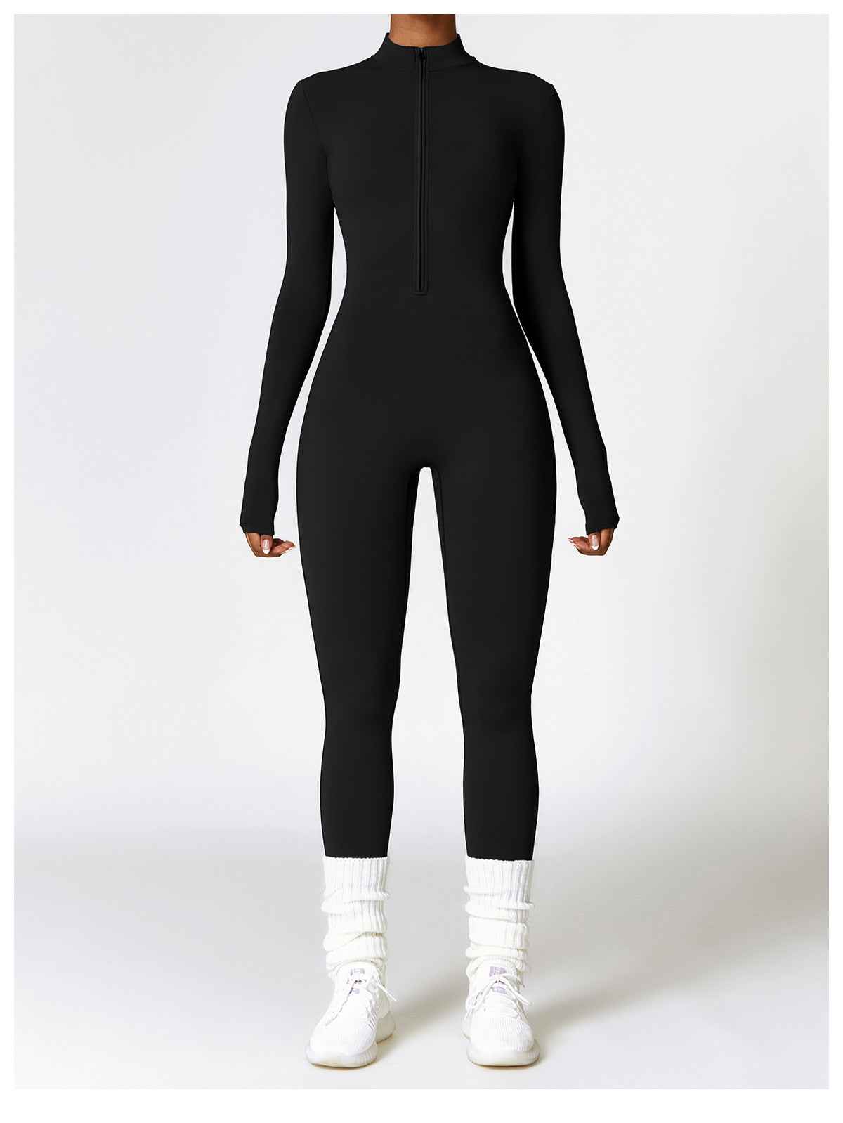Damen Samt Yoga Fitness Jumpsuit – Push-Up Activewear für Fitnessstudio, Pilates & Training