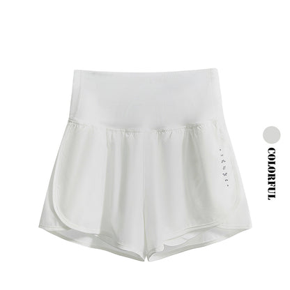 DRUR Damen 2er Yoga Set – Sommer Sport Outfit mit Kurzarm-Top & Running Shorts