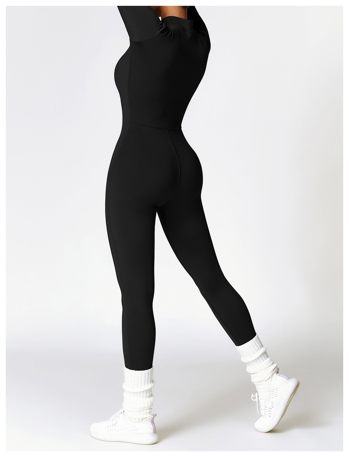 Damen Samt Yoga Fitness Jumpsuit – Push-Up Activewear für Fitnessstudio, Pilates & Training