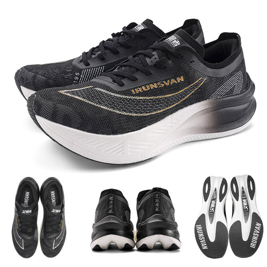 Carbon Laufschuhe Damen Herren Kaufen – IRUNSVAN Marathon Running Schuhe mit Carbonplatte, Leicht Gedämpft, Profi Running & Wettkampf Schuhe