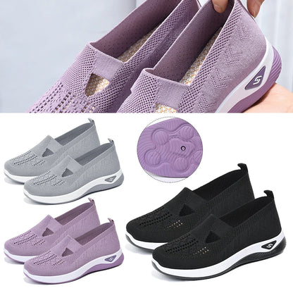 Orthopädische Schuhe Damen Kaufen – Barefoot Sneaker Atmungsaktiv, Rutschfeste Walking Schuhe mit Fußgewölbe-Unterstützung
