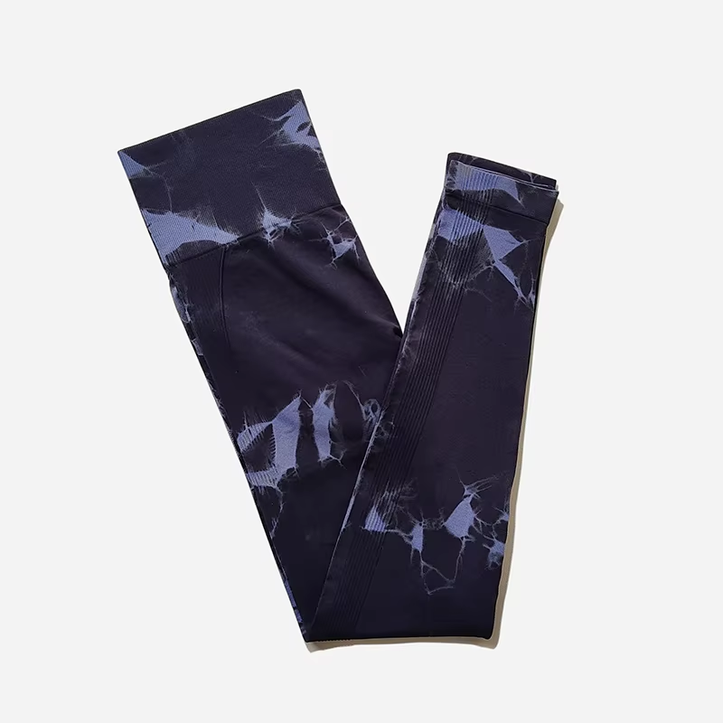 Damen Tie-Dye Seamless Leggings – High-Waist mit Scrunch Butt Effekt