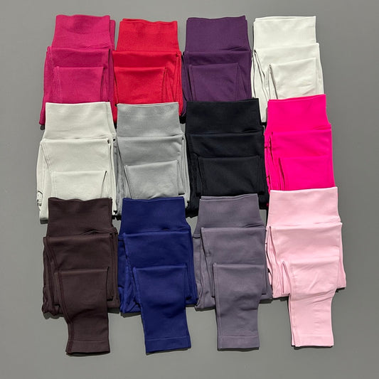 Damen Seamless Sportleggings – Butt-Lifting Yoga Hose mit Kompression für Fitness, Gym & Running