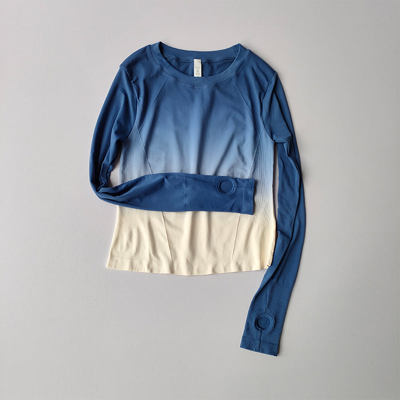 Damen Slim Fit Sportshirt Langarm – Figurbetont & schnelltrocknend