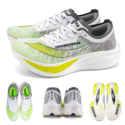 Carbon Laufschuhe Damen Herren Kaufen – IRUNSVAN Marathon Running Schuhe mit Carbonplatte, Leicht Gedämpft, Profi Running & Wettkampf Schuhe