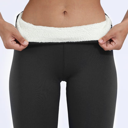 Damen Winterleggings – Gefütterte Plus-Velvet High-Waist Leggings, Warm & Dick für Alltag & Freizeit