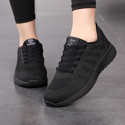 Damen Sneaker Plateau Kaufen – Atmungsaktive Sportschuhe, Leichte Running & Casual Schuhe, Sommer Mesh Turnschuhe Damen