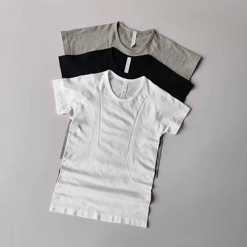 Damen Sommer Sport T-Shirt Kurzarm – Yoga, Fitness, Running & Freizeit Top