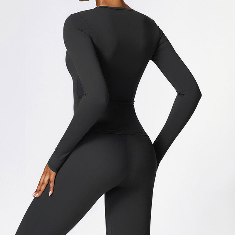 NCLAGEN Damen Sportshirt Langarm – Atmungsaktiv & Elastisch