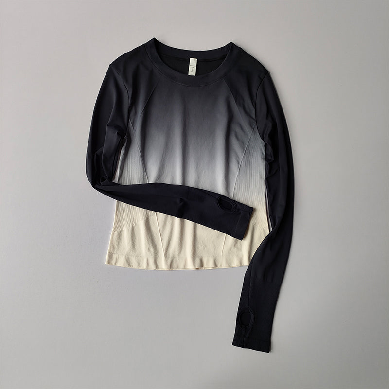 Damen Slim Fit Sportshirt Langarm – Figurbetont & schnelltrocknend