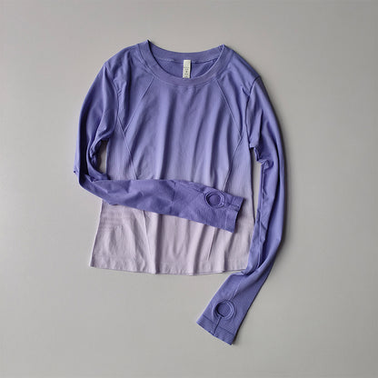 Damen Slim Fit Sportshirt Langarm – Figurbetont & schnelltrocknend