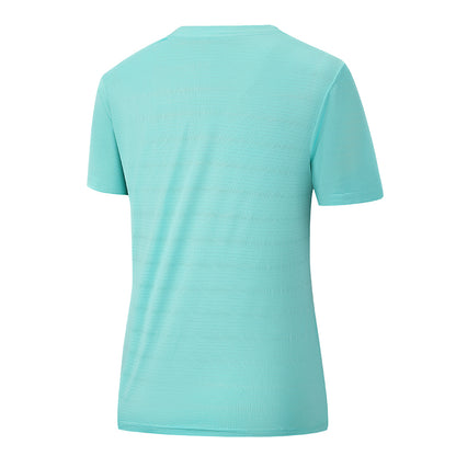CHRLCK Damen Mesh Sport T-Shirt Kurzarm – Atmungsaktiv, Einfarbig & Reflektierend für Jogging & Fitness