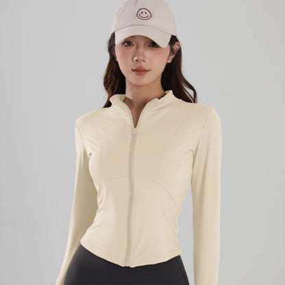 Damen Fitness- & Yoga-Jacke Langarm – Ideal zum Joggen, Radfahren & Training