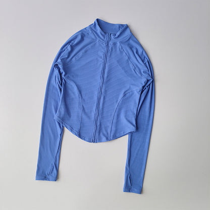 Damen Sportjacke Slim Fit – Schnelltrocknend, Elastisch, mit Reißverschluss