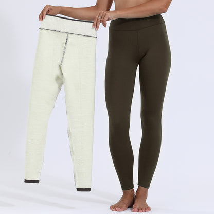 Damen Winterleggings – Gefütterte Plus-Velvet High-Waist Leggings, Warm & Dick für Alltag & Freizeit