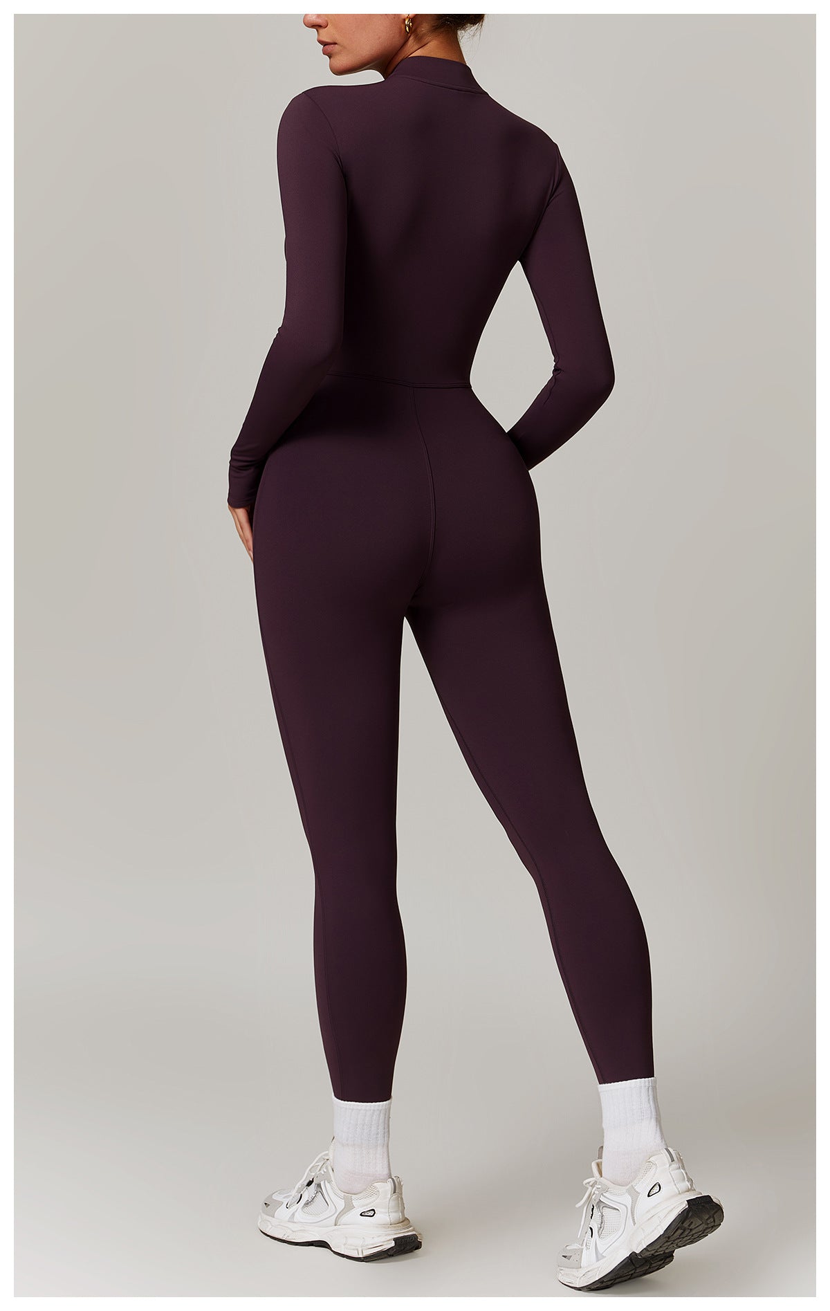 Damen Samt Yoga Fitness Jumpsuit – Push-Up Activewear für Fitnessstudio, Pilates & Training
