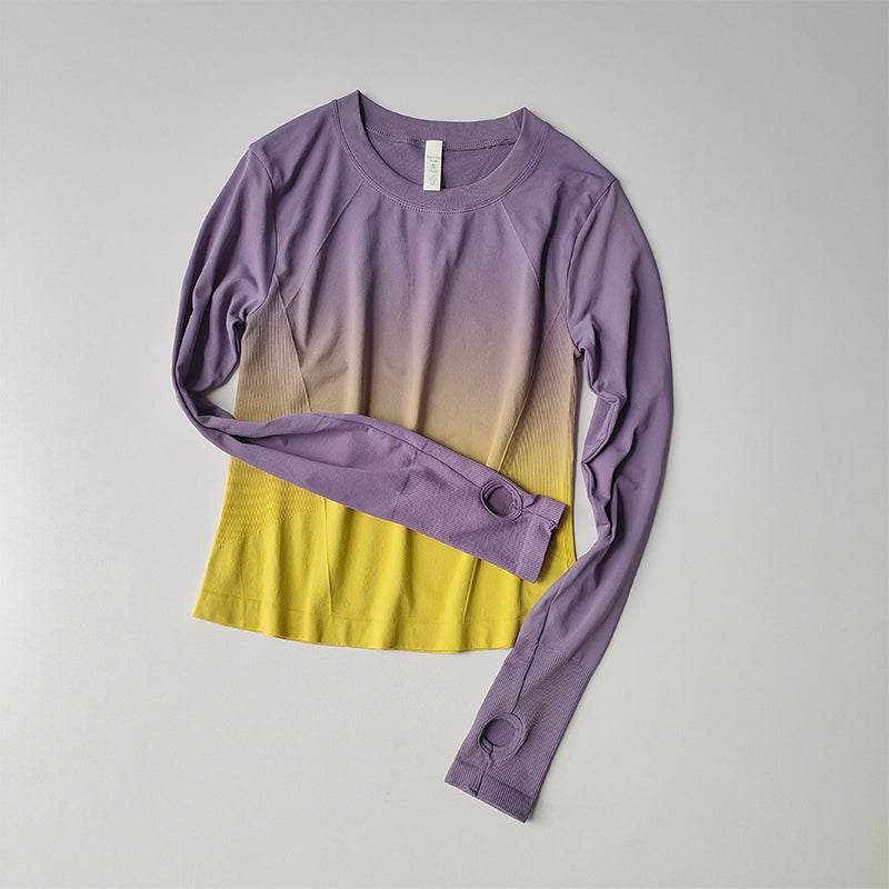 Damen Slim Fit Sportshirt Langarm – Figurbetont & schnelltrocknend