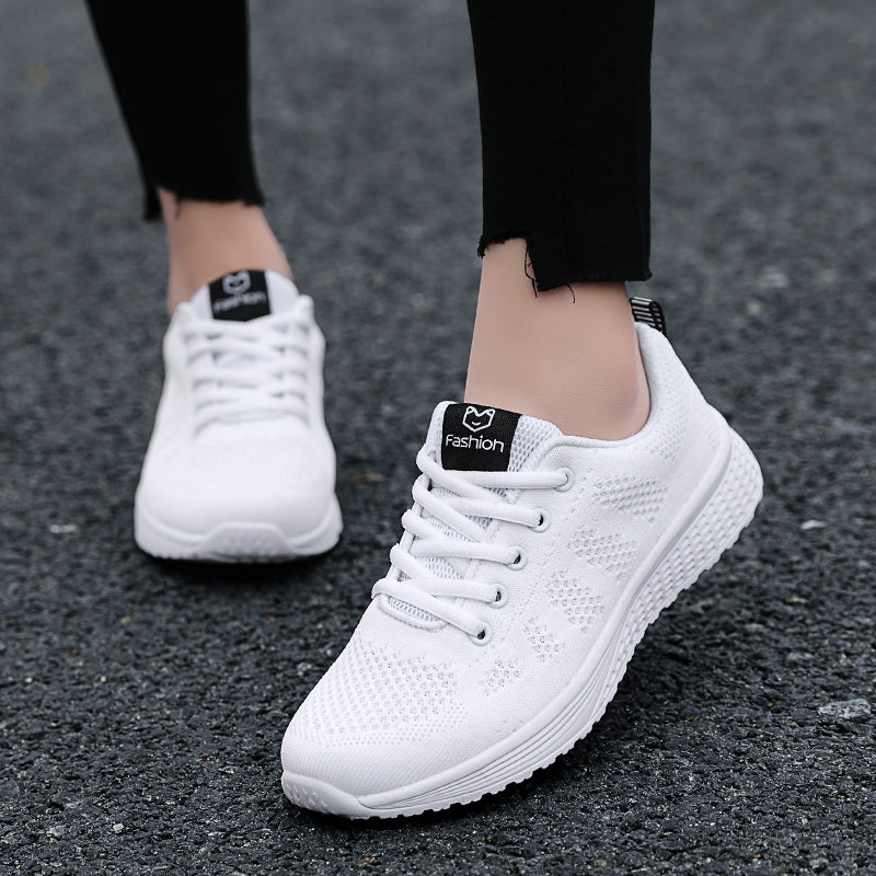 Damen Sneaker Plateau Kaufen – Atmungsaktive Sportschuhe, Leichte Running & Casual Schuhe, Sommer Mesh Turnschuhe Damen