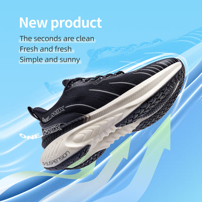 ONEMIX Laufschuhe Damen Herren Kaufen – Gedämpfte Running Schuhe für Schwere Läufer, Rutschfeste Sportschuhe für Outdoor & Training