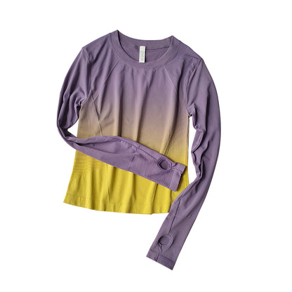 Damen Slim Fit Sportshirt Langarm – Figurbetont & schnelltrocknend