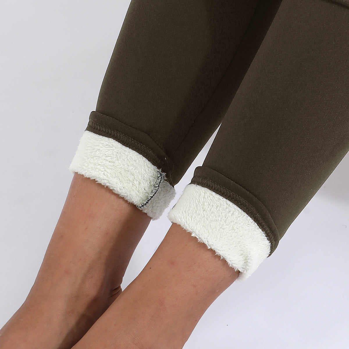 Damen Winterleggings – Gefütterte Plus-Velvet High-Waist Leggings, Warm & Dick für Alltag & Freizeit