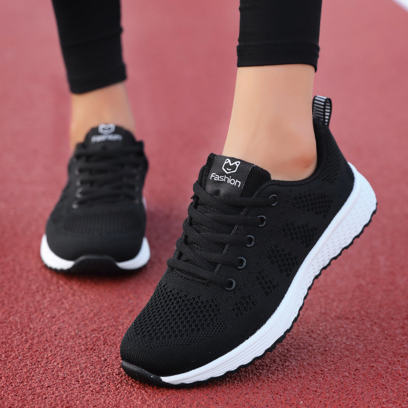Damen Sneaker Plateau Kaufen – Atmungsaktive Sportschuhe, Leichte Running & Casual Schuhe, Sommer Mesh Turnschuhe Damen