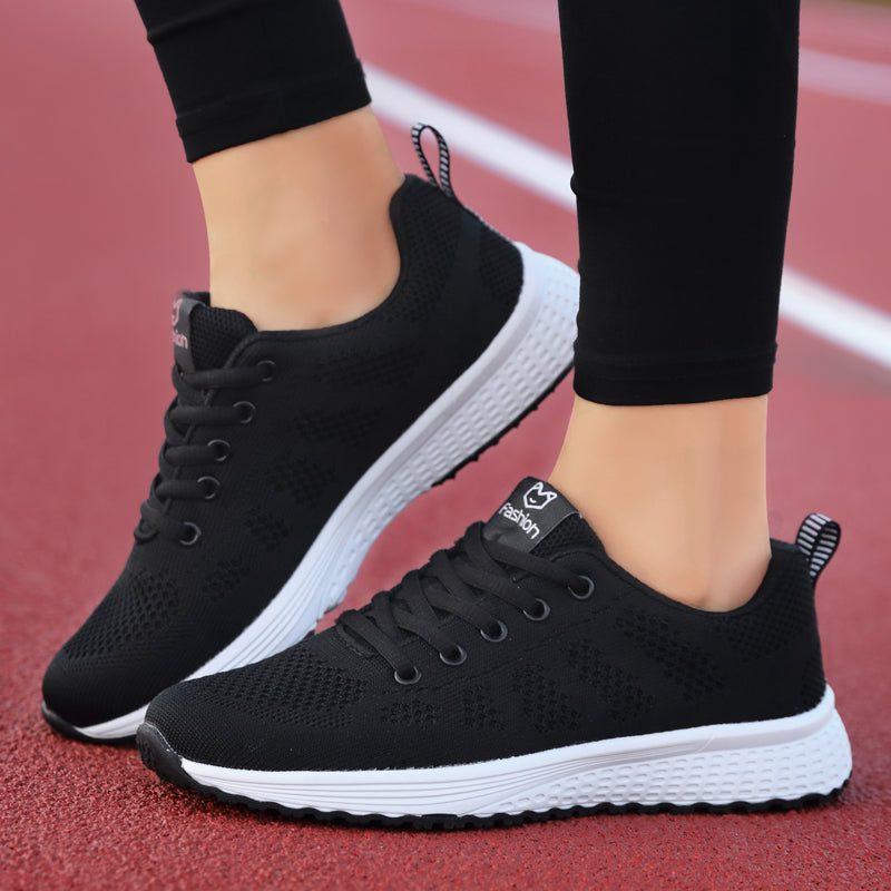 Damen Sneaker Plateau Kaufen – Atmungsaktive Sportschuhe, Leichte Running & Casual Schuhe, Sommer Mesh Turnschuhe Damen