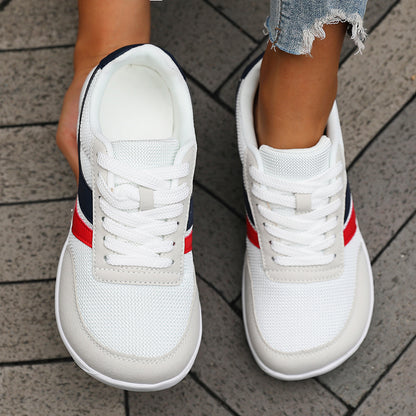 Barefoot Schuhe Damen Herren Kaufen – Wide Toe Sneaker, Breite Zehenbox, Atmungsaktive Canvas & Mesh Freizeitschuhe Schwarz