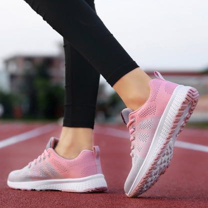 Damen Sneaker Plateau Kaufen – Atmungsaktive Sportschuhe, Leichte Running & Casual Schuhe, Sommer Mesh Turnschuhe Damen