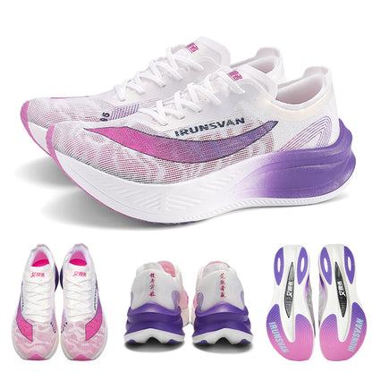 Carbon Laufschuhe Damen Herren Kaufen – IRUNSVAN Marathon Running Schuhe mit Carbonplatte, Leicht Gedämpft, Profi Running & Wettkampf Schuhe