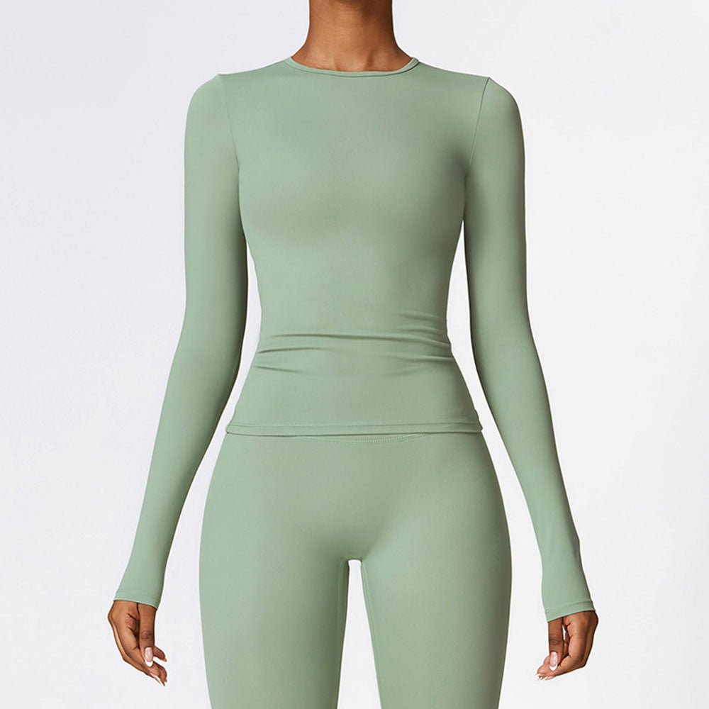NCLAGEN Damen Sportshirt Langarm – Atmungsaktiv & Elastisch