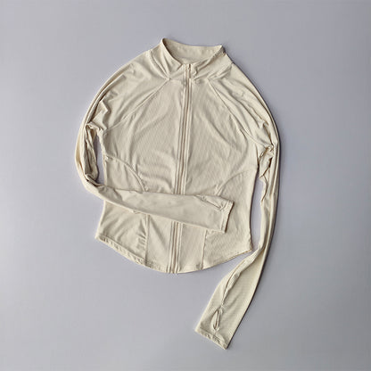 Damen Sportjacke Slim Fit – Schnelltrocknend, Elastisch, mit Reißverschluss