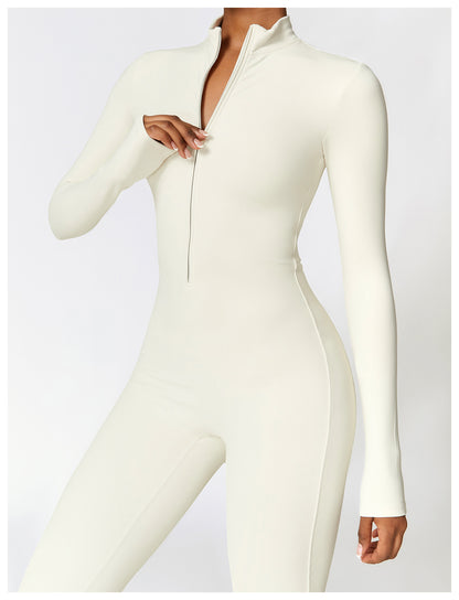 Damen Samt Yoga Fitness Jumpsuit – Push-Up Activewear für Fitnessstudio, Pilates & Training