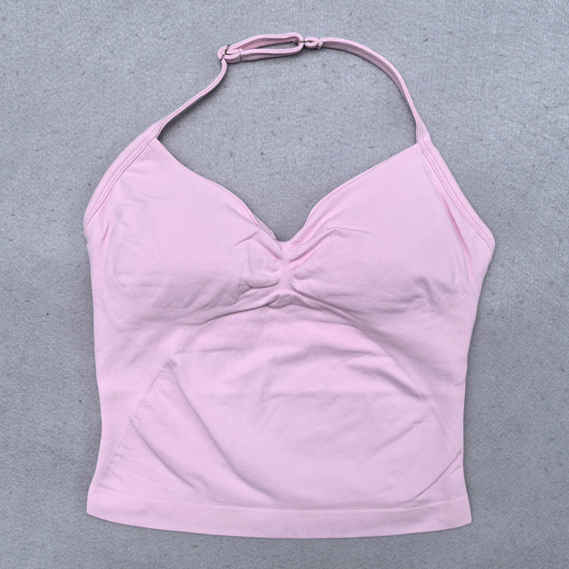 Damen Yoga Set – Backless Top & Shorts (2-teilig) für Fitness & Gym