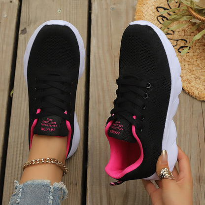 Damen Sneaker Plateau Kaufen – Atmungsaktive Sportschuhe, Leichte Running & Casual Schuhe, Sommer Mesh Turnschuhe Damen