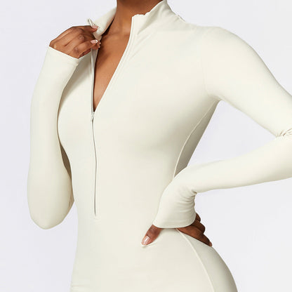 Damen Samt Yoga Fitness Jumpsuit – Push-Up Activewear für Fitnessstudio, Pilates & Training