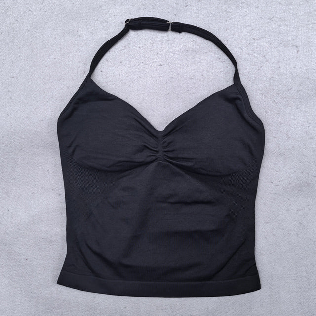 Damen Yoga Set – Backless Top & Shorts (2-teilig) für Fitness & Gym