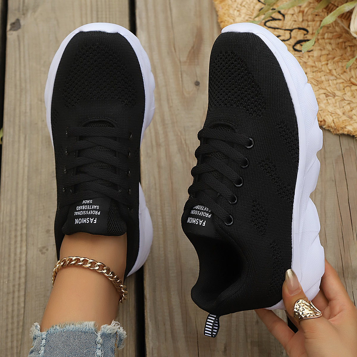 Damen Sneaker Plateau Kaufen – Atmungsaktive Sportschuhe, Leichte Running & Casual Schuhe, Sommer Mesh Turnschuhe Damen