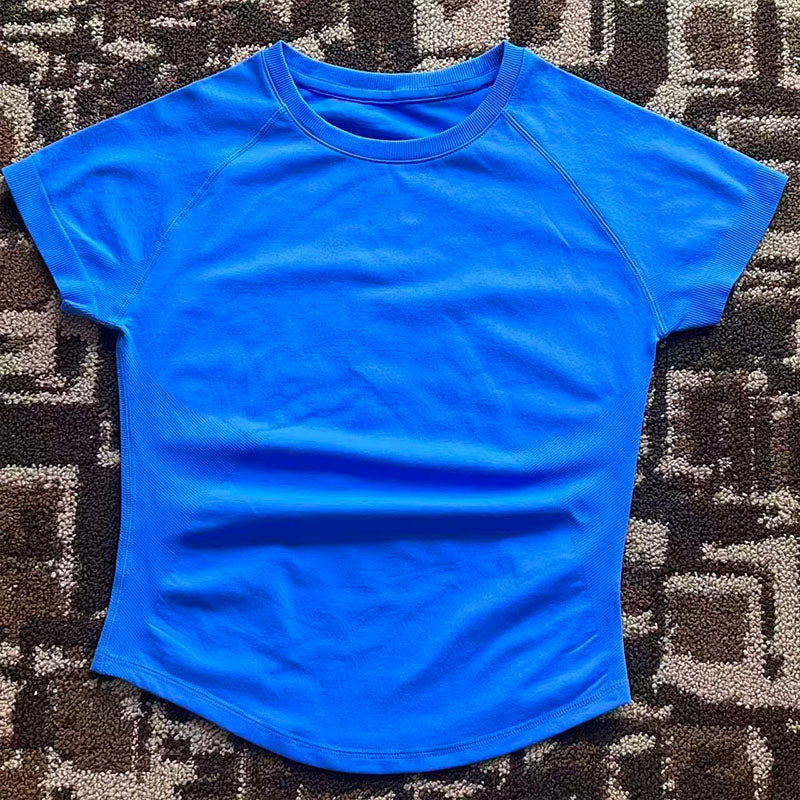 Impact Logo Damen Sport T-Shirt Kurzarm – Atmungsaktiv, Elastisch & Rundhals für Running, Fitness & Yoga